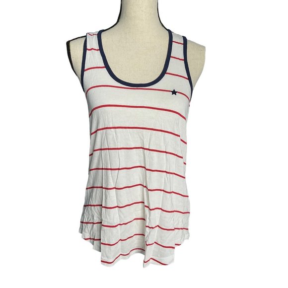PJ Salvage Other - PJ Salvage Shirt Womens Medium Red White Blue Sleeveless Tank Top Star Patriotic
